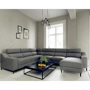 Coltar cu insulă Malibu U, spațiu generos, tapițerie premium, 145/88/93 cm, culoare personalizată