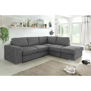 Colțar Eddi extensibil, cu ladă depozitare și suprafață de dormit 200x140 cm, 248x213 cm, culoare personalizabilă