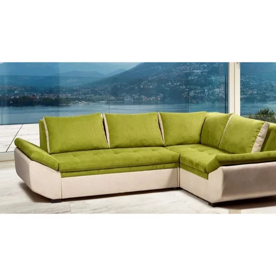 Colțar Elixir extensibil, culoare personalizabila - 258x188 cm, suprafata de dormit 130x200 cm, cusături ornamentale, ladă depozitare picture - 5