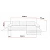 Coltar Everest Extensibil Gri 308x213x90 cm picture - 11