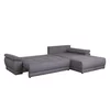 Colțar extensibil Everest, formă în L, tapițerie boucle, 308x213x90 cm, gri picture - 7