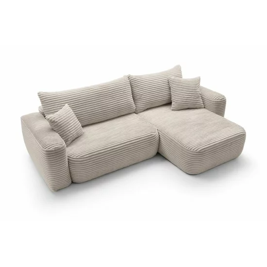 Colțar extensibil Billy, ladă de depozitare, stofă premium raiata, pațiu de dormit generos, dimensiuni 264 x 162 x 82 cm picture - 4