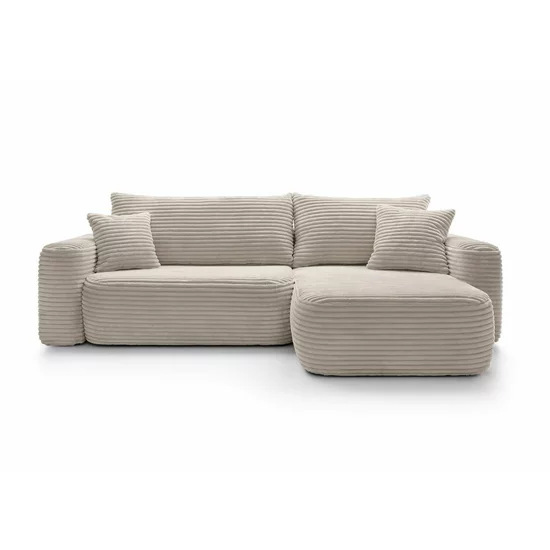 Colțar extensibil Billy, ladă de depozitare, stofă premium raiata, pațiu de dormit generos, dimensiuni 264 x 162 x 82 cm picture - 3