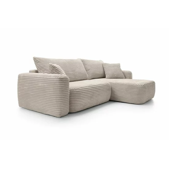 Colțar extensibil Billy, ladă de depozitare, stofă premium raiata, pațiu de dormit generos, dimensiuni 264 x 162 x 82 cm picture - 8