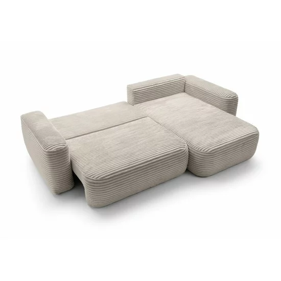 Colțar extensibil Billy, ladă de depozitare, stofă premium raiata, pațiu de dormit generos, dimensiuni 264 x 162 x 82 cm picture - 6