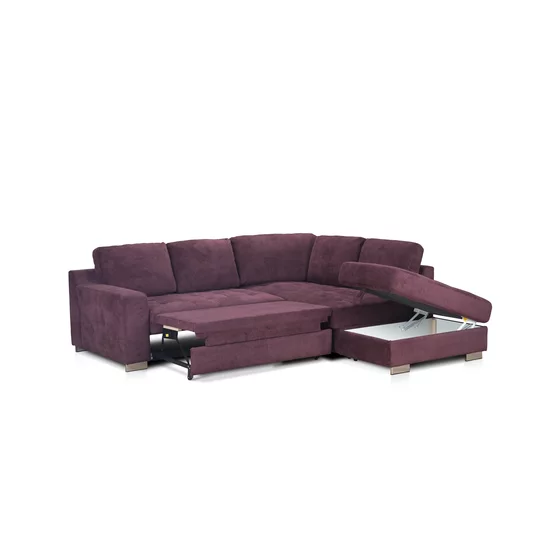 Colțar extensibil Arco, tetiere rabatabile și spătar reglabil, cadru lemn și poliuretan, 262x241 cm, diverse culori picture - 6