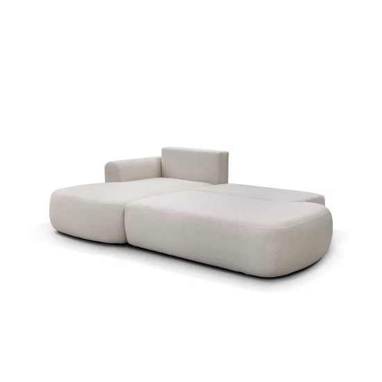 Colțar Extensibil Ariola Cu Ladă Depozitare, Stofă Catifea, 286x175x91 cm, Gri picture - 5