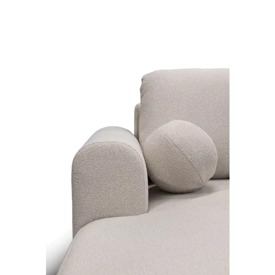 Colțar Extensibil Ariola Cu Ladă Depozitare, Stofă Catifea, 286x175x91 cm, Gri picture - 4