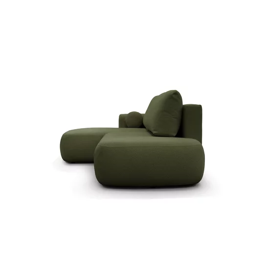 Colțar Extensibil Ariola Cu Ladă Depozitare, Stofă Catifea, 286x175x91 cm, Gri picture - 9