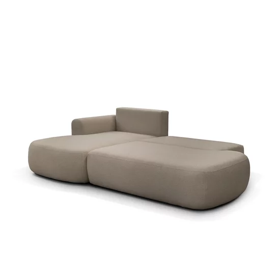 Colțar Extensibil Ariola Cu Ladă Depozitare, Stofă Catifea, 286x175x91 cm, Gri picture - 8