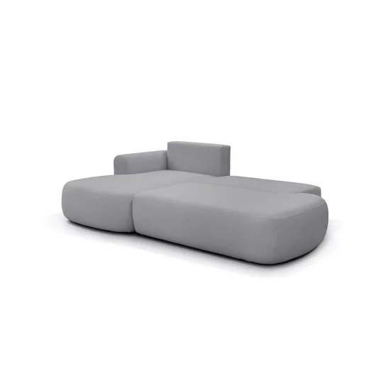 Colțar Extensibil Ariola Cu Ladă Depozitare, Stofă Catifea, 286x175x91 cm, Gri picture - 23