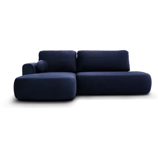 Colțar Extensibil Ariola Cu Ladă Depozitare, Stofă Catifea, 286x175x91 cm, Gri picture - 13