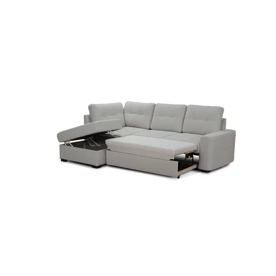 Colțar extensibil Armorio, design modern, confort sporit, material textil premium, 240x173 cm, gri picture - 9