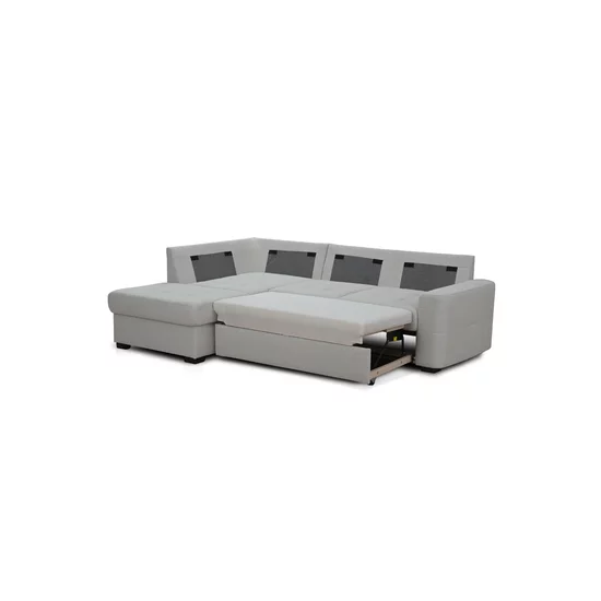 Colțar extensibil Armorio, design modern, confort sporit, material textil premium, 240x173 cm, gri picture - 10