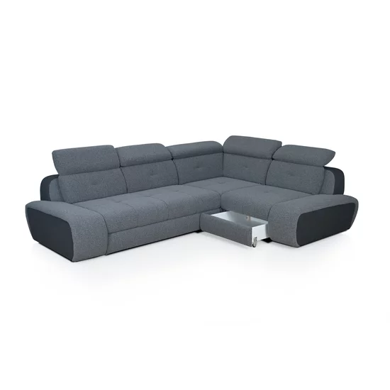 Colțar extensibil Blood Mare, culoare personalizabila - 303x227 cm, funcție sertar și tetiere rabatabile picture - 3