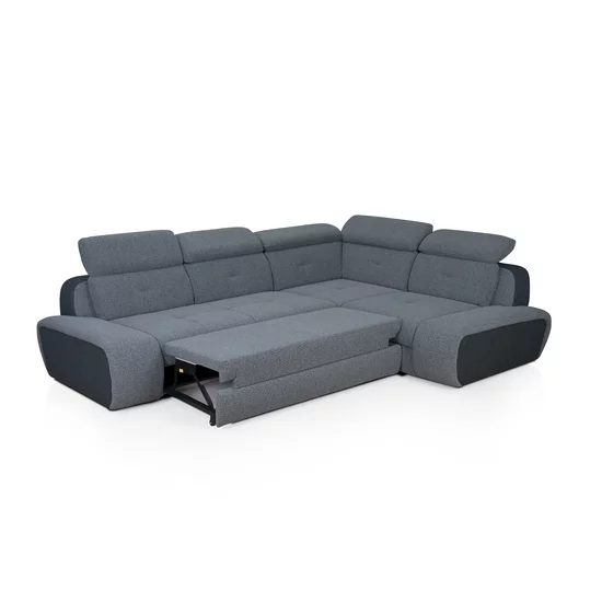 Colțar extensibil Blood Mare, culoare personalizabila - 303x227 cm, funcție sertar și tetiere rabatabile picture - 4