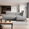 Coltar extensibil CALDO mini, 272x178x99 cm, materiale personalizabile, gama Premium, cu lada depozitare si tetiere reglabile picture - 1
