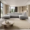 Coltar extensibil CALDO XL, 342X200X99 cm, materiale personalizabile, gama Premium, cu lada depozitare si tetiere reglabile picture - 1