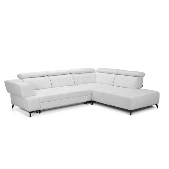 Colțar extensibil Diamond, culoare personalizabila - 311x257 cm, tetiere rabatabile și spătar reglabil, cadru lemn și poliuretan picture - 2