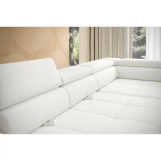 Coltar extensibil EMPOLI L,  289X218X94 cm, materiale personalizabile, gama Premium, cu lada depozitare si tetiere reglabile picture - 2