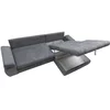Colțar Inferno extensibil, stofă Aston 17, ladă depozitare, brațe reglabile, arcuri sinusoidale, 294x174x88 cm, gri picture - 4