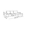 Coltar extensibil Inverto 294x174X88 cm Culoare Gri picture - 5