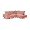 Colțar extensibil Lora, culoare personalizabila - 268x212 cm, tetiere rabatabile, cadru lemn esență tare și PAL, arcuri sinusoidale și poliuretan, picioare metalice H 12,3 cm picture - 3