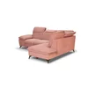 Colțar extensibil Lora, culoare personalizabila - 268x212 cm, tetiere rabatabile, cadru lemn esență tare și PAL, arcuri sinusoidale și poliuretan, picioare metalice H 12,3 cm picture - 10