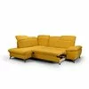 Colțar extensibil Lora, culoare personalizabila - 268x212 cm, tetiere rabatabile, cadru lemn esență tare și PAL, arcuri sinusoidale și poliuretan, picioare metalice H 12,3 cm picture - 7
