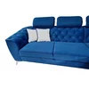 Colțar extensibil Lotus, culoare personalizabila - 274 x 196 cm, tetiere reglabile și ladă de depozitare, structură din fag masiv și arc sinusoidal picture - 2