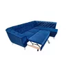Colțar extensibil Lotus, culoare personalizabila - 274 x 196 cm, tetiere reglabile și ladă de depozitare, structură din fag masiv și arc sinusoidal picture - 4