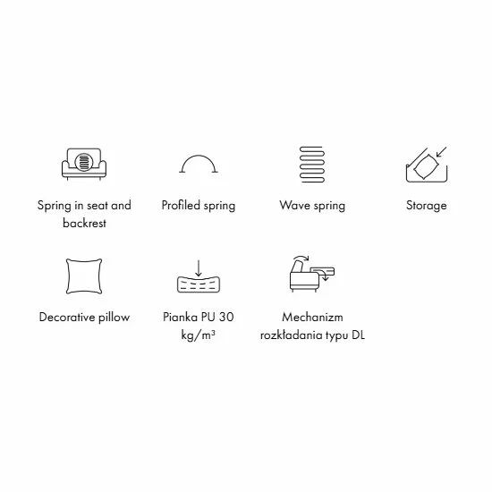 Coltar extensibil Mojave I, ladă depozitare, tapițerie stofă premium, 267 x 181 cm picture - 9