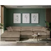 Coltar extensibil Salia, cu spațiu de depozitare, tapițerie premium, 330x200 cm, culoare personalizată picture - 2