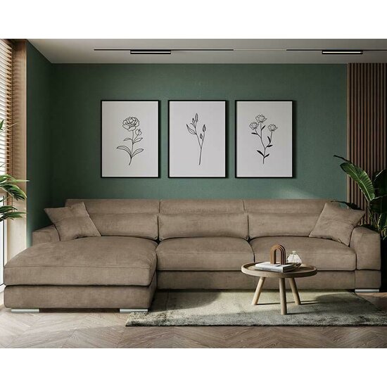 Coltar extensibil Salia, cu spațiu de depozitare, tapițerie premium, 330x200 cm, culoare personalizată picture - 2