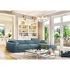 Coltar extensibil Salia, cu spațiu de depozitare, tapițerie premium, 330x200 cm, culoare personalizată picture - 1