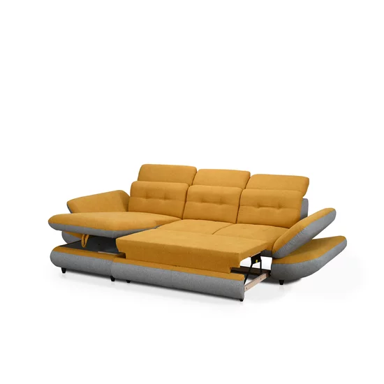 Colțar extensibil Strategos Mic, extensie tip sertar, cadru lemn și poliuretan, 297x181 cm, diverse culori picture - 7