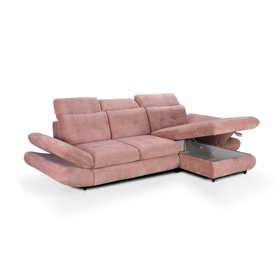 Colțar extensibil Strategos Mic, extensie tip sertar, cadru lemn și poliuretan, 297x181 cm, diverse culori picture - 3