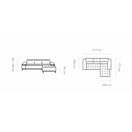 Coltar Focus Mini Cu Reglaj Electric 277x177 cm picture - 4