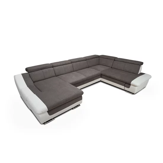 Colțar Helios U extensibil, spațiu generos, tetiere și brațe rabatabile, 381x250x177 cm, culoare personalizată picture - 5