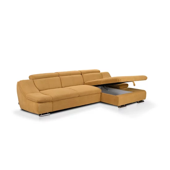 Colțar Helix extensibil, tetiere rabatabile, ladă depozitare, arcuri sinusoidale, 309x181x82 cm, culoare personalizată picture - 5