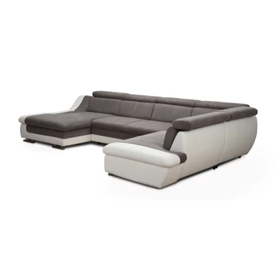 Colțar Helix U extensibil, culoare personalizabila - 381x250x177 cm, spațiu generos, tetiere și brațe rabatabile picture - 11