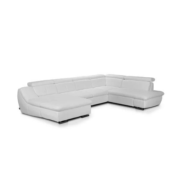 Colțar Helix U extensibil, culoare personalizabila - 381x250x177 cm, spațiu generos, tetiere și brațe rabatabile picture - 3