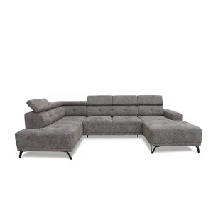 Colțar Kloe I, extensibil cu ladă depozitare și spațiu de dormit 276x85 cm, spumă poliuretanică și arcuri, 342x178x108 cm, personalizabil