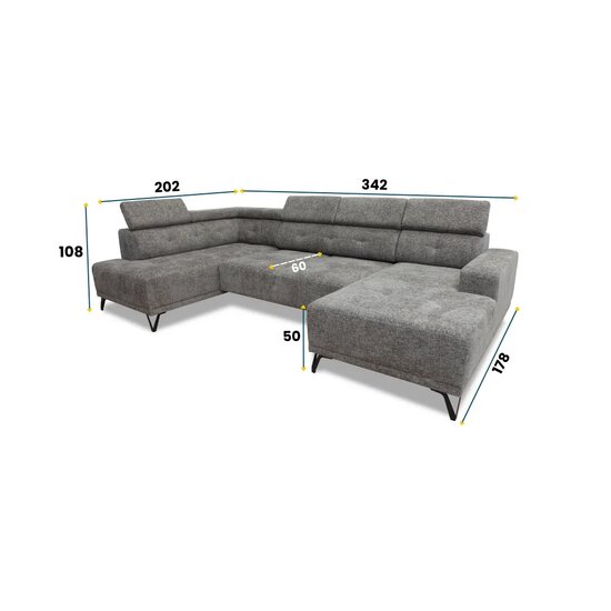 Coltar Kloe I 342x178x108 cm picture - 5