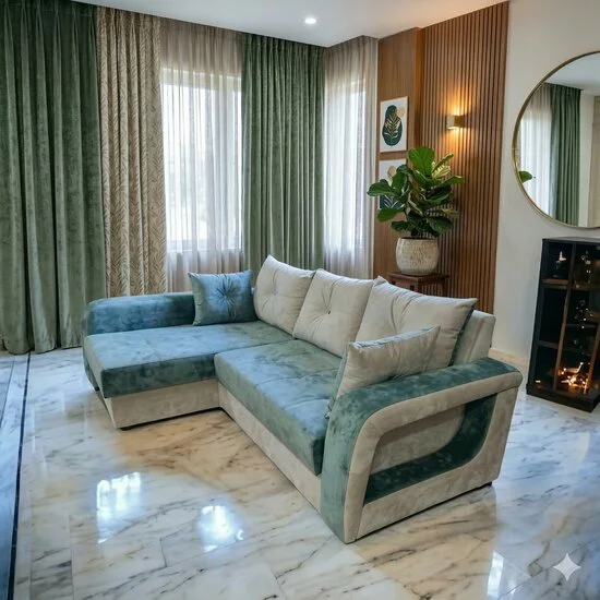Colțar Lima Tip 1 extensibil, culoare personalizabila - 240x165 cm, cu ladă de depozitare, structură din fag și saltea din spumă picture - 3