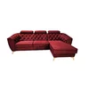 Grup extensibil Lotus, culoare personalizabila - 265x175cm, tetiere reglabile și ladă integrată, funcție de dormit și confort sporit, structură din fag masiv picture - 10