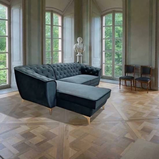 Grup extensibil Lotus, culoare personalizabila - 265x175cm, tetiere reglabile și ladă integrată, funcție de dormit și confort sporit, structură din fag masiv picture - 2