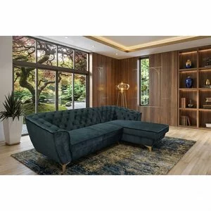 Grup extensibil Lotus, culoare personalizabila - 265x175cm, tetiere reglabile și ladă integrată, funcție de dormit și confort sporit, structură din fag masiv