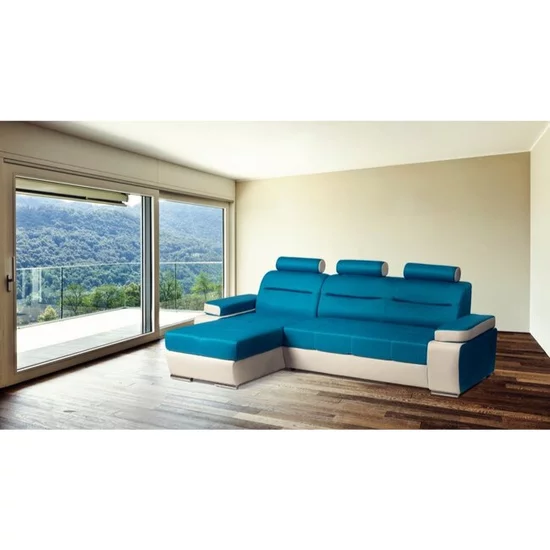Grup Melisa extensibil, culoare personalizabila - 265x162 cm, suprafață dormit 125x210 cm brațe reglabile, tetieră fixă, ladă depozitare picture - 4