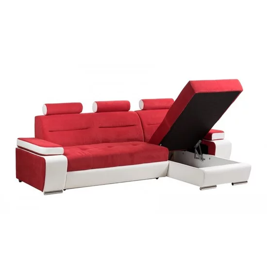 Grup Melisa extensibil, culoare personalizabila - 265x162 cm, suprafață dormit 125x210 cm brațe reglabile, tetieră fixă, ladă depozitare picture - 3